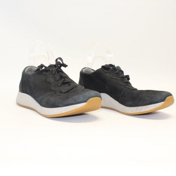 Dansko Shoes Womens 40 US 9.5 Christina Sneaker 4254100302 Black Leather Lace Up - Picture 3 of 11